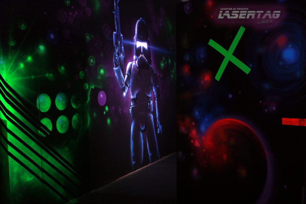 Lasertag Arena UV-Licht