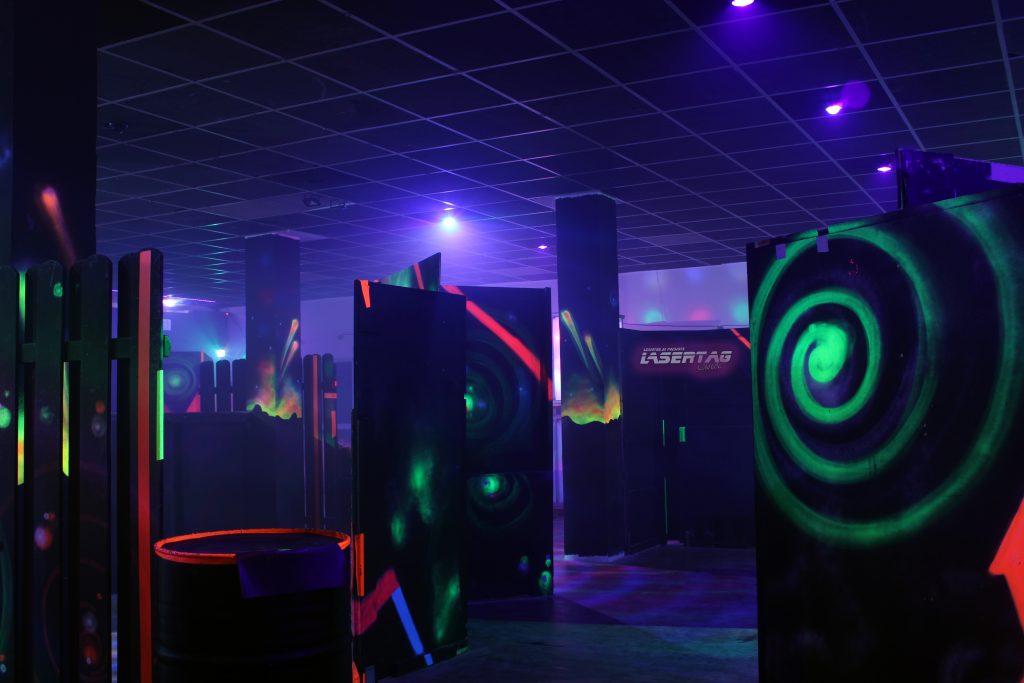 Lasertag Arena Innenansicht