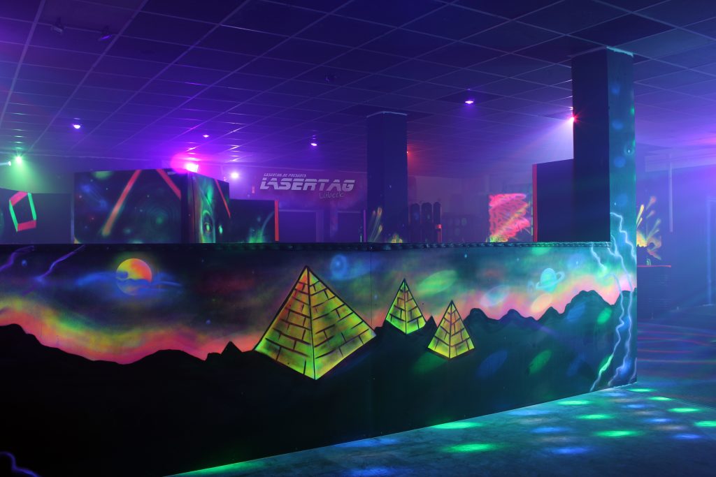 Lasertag Arena Spielbereich