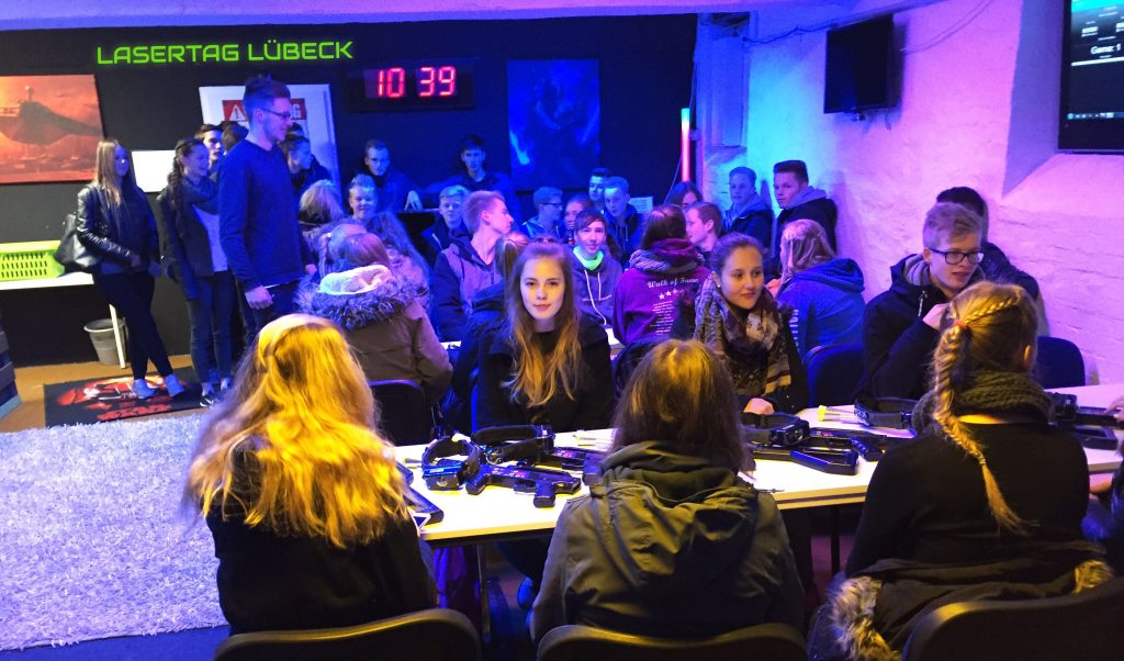Lasertag Schulklasse